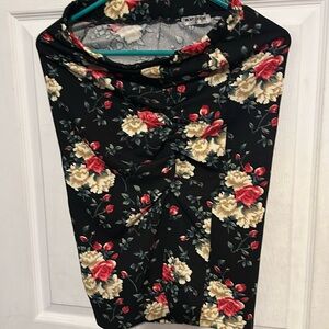 Nearkin ruched floral skirt